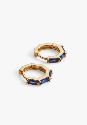 Birthstone Huggie Hoop Earrings