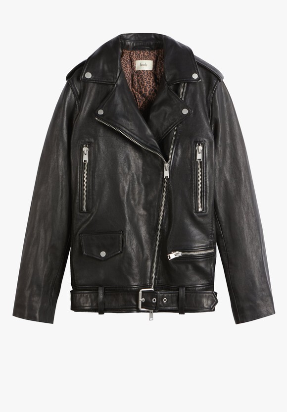Oversized Leather Jacket