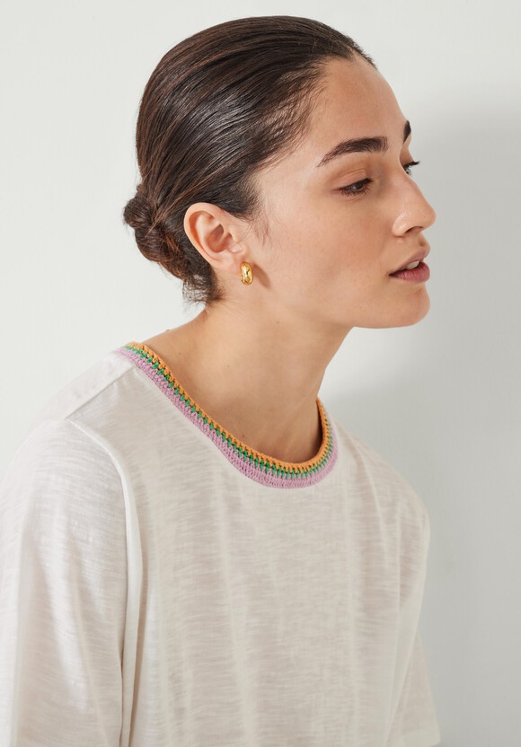 Marta Crochet Trim Relaxed Tee