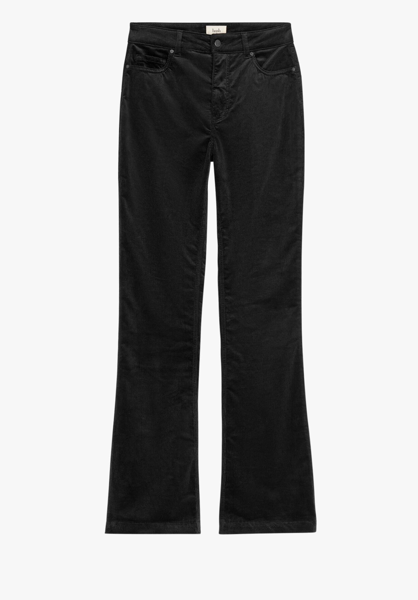 Black corduroy flares discount