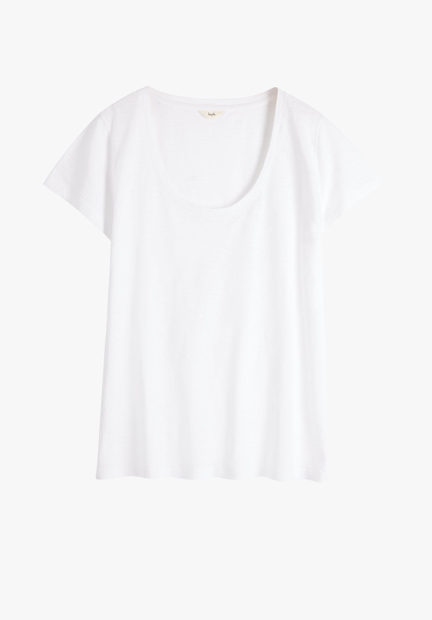 Plain white v neck t shirt womens top