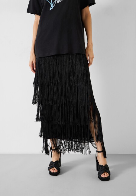 Hailey Fringe Maxi Skirt