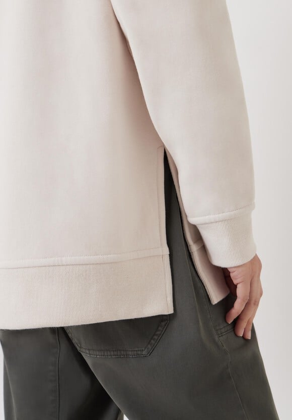 Popper Detail Sweatshirt
