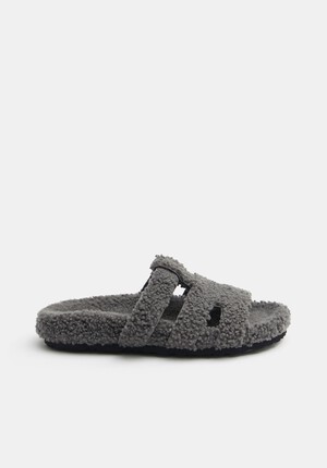 Kara Shearling Slides