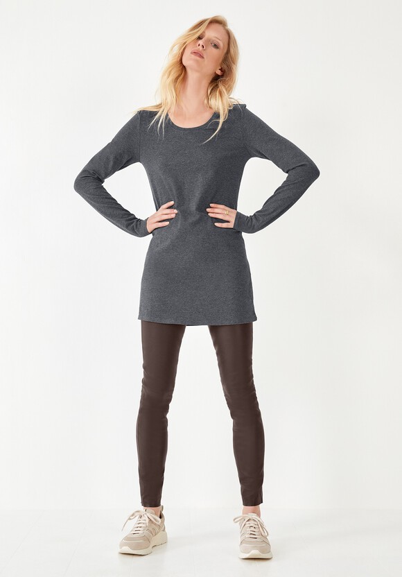 Longline Stretch-Cotton T-Shirt