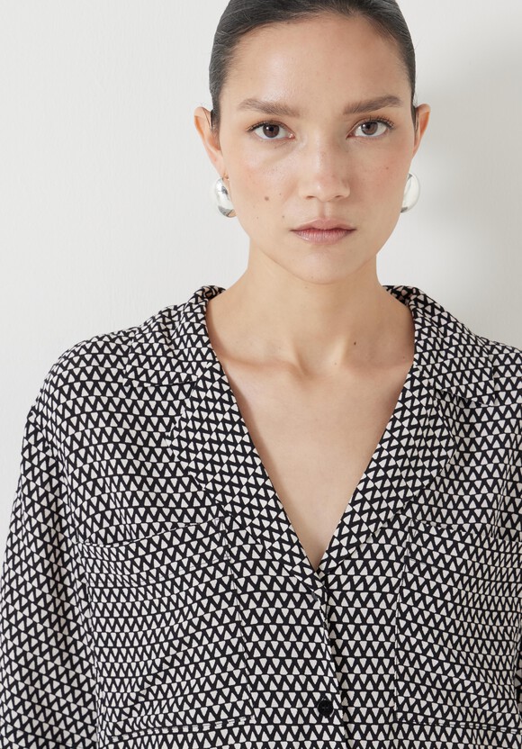 Revere Collar Short Sleeve Shirt