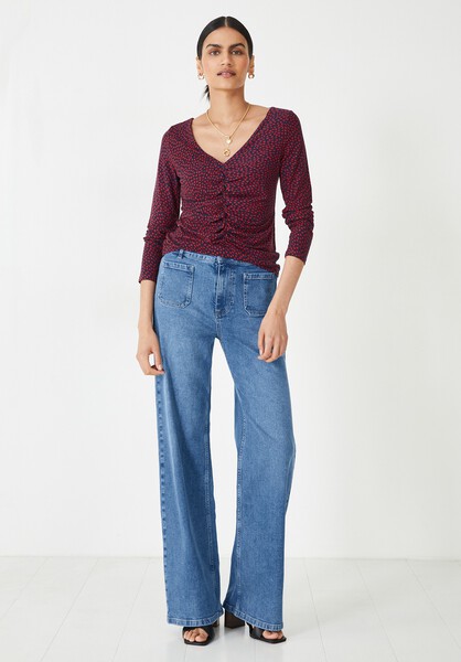 Harper V-Neck Jersey Top