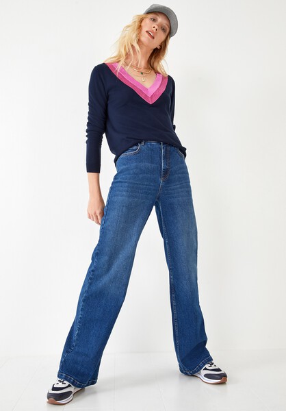 Deep V-Neck Jumper