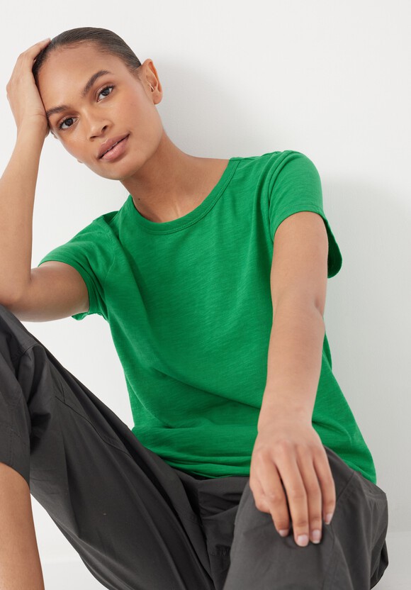 Slim Fit Slub Crew T-Shirt