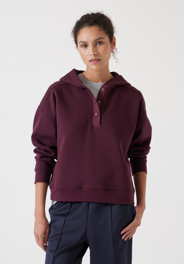 Thalia Popper Detail Clean Hoodie
