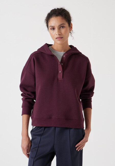 Thalia Popper Detail Clean Hoodie