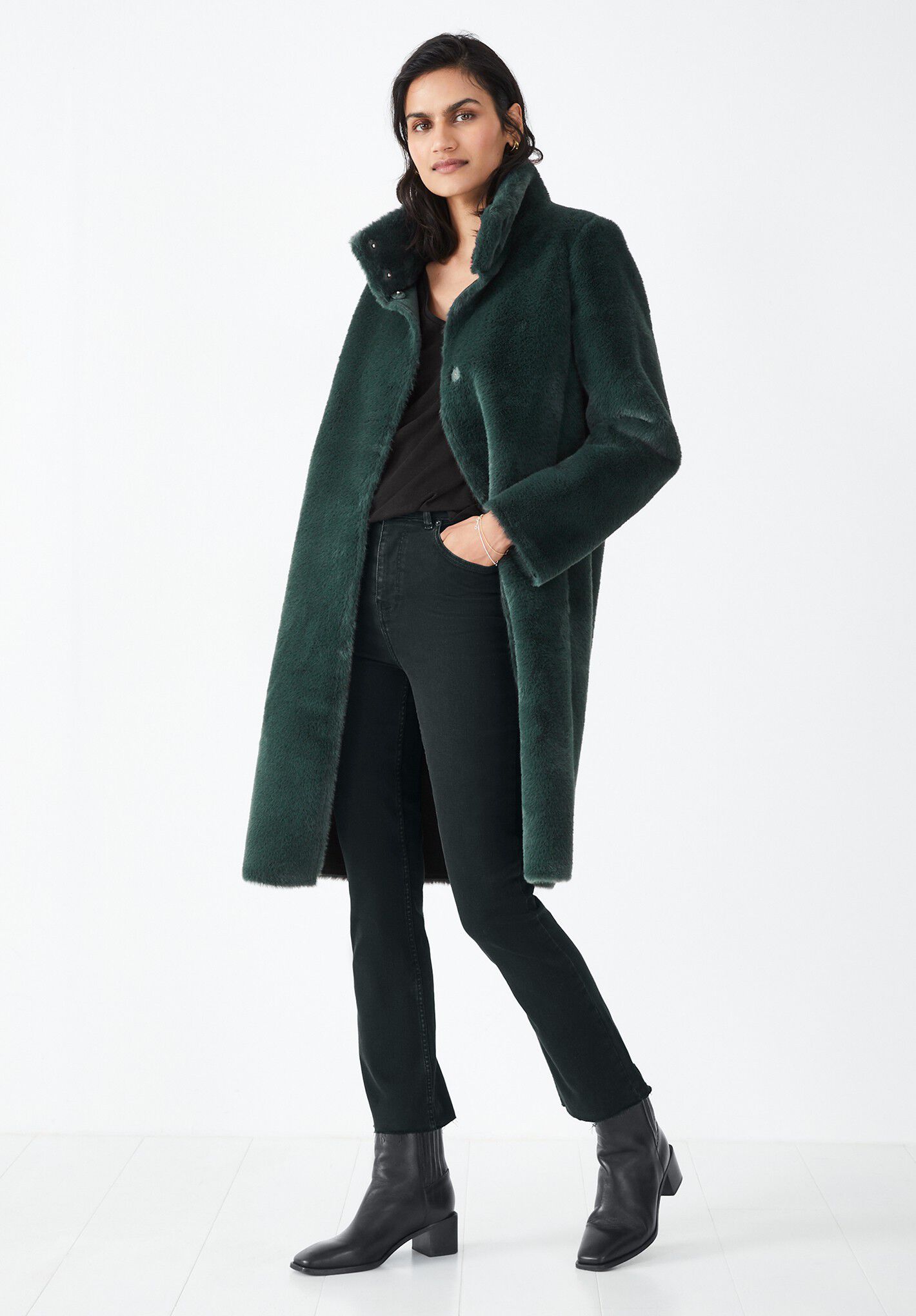 hush pea coat