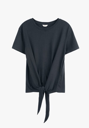Front Tie Crew T-Shirt