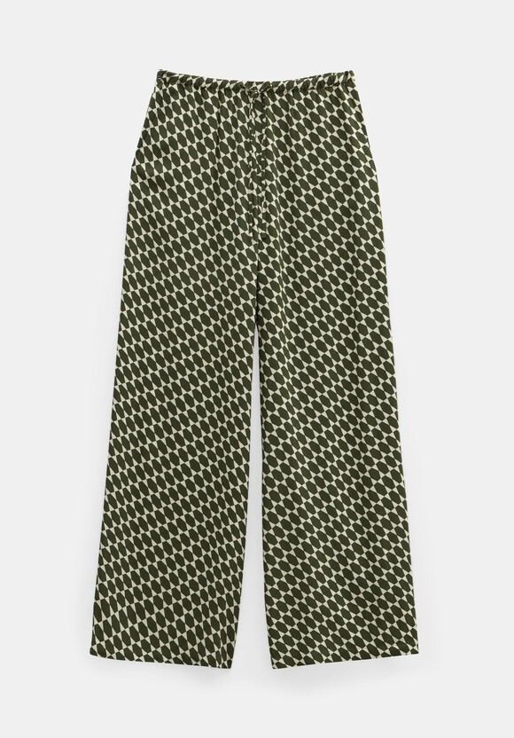 Norah Relaxed Printed Wide Leg Trousers