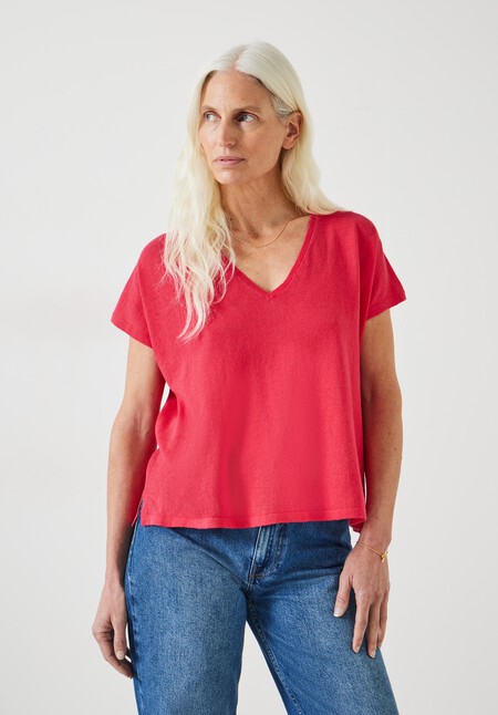 Emmerline Linen Blend Knitted Top