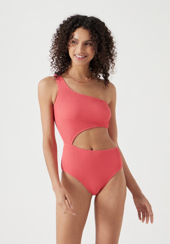 Clare Cut-Out Crinkle swimsuit