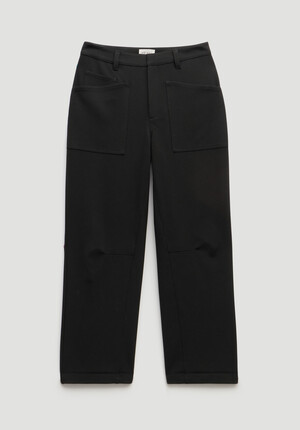 Cordi Barrel Leg Tailored Trousers