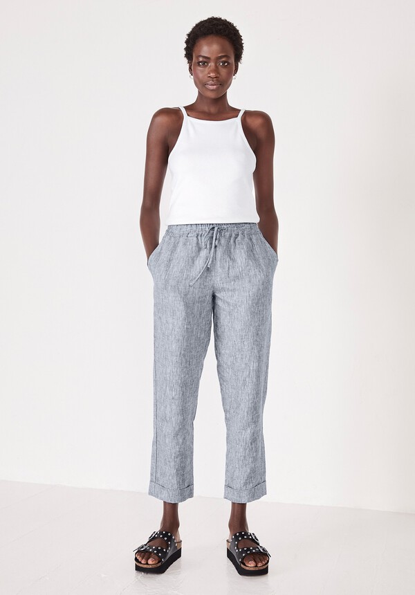 Kyomi Washed Linen Joggers