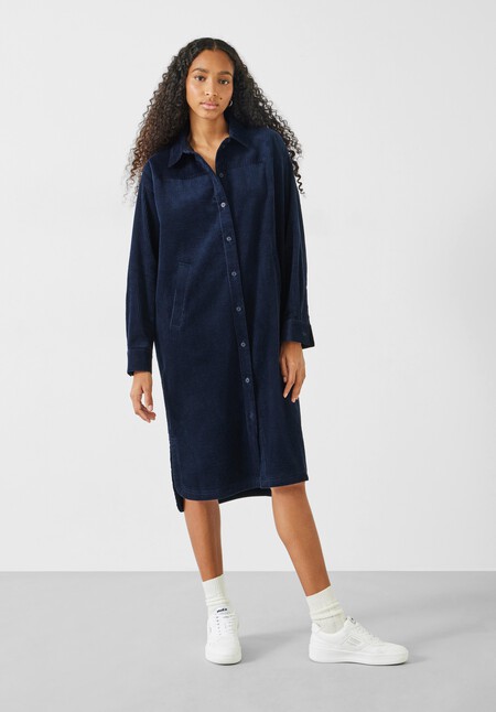 Alanna Cord Shirt Dress