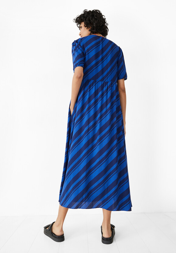 Stripe Midi Dress | Blue Stripe | hush