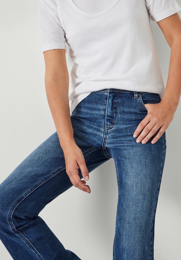 Eliana Mid Rise Bootcut Jeans