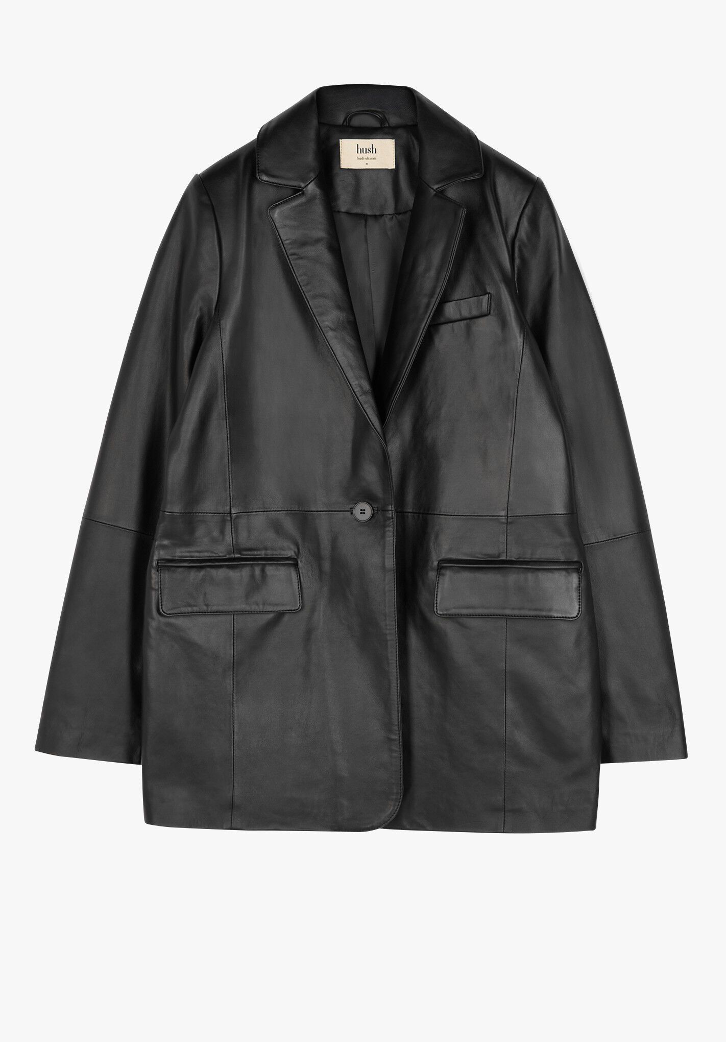 Hush grey leather jacket online
