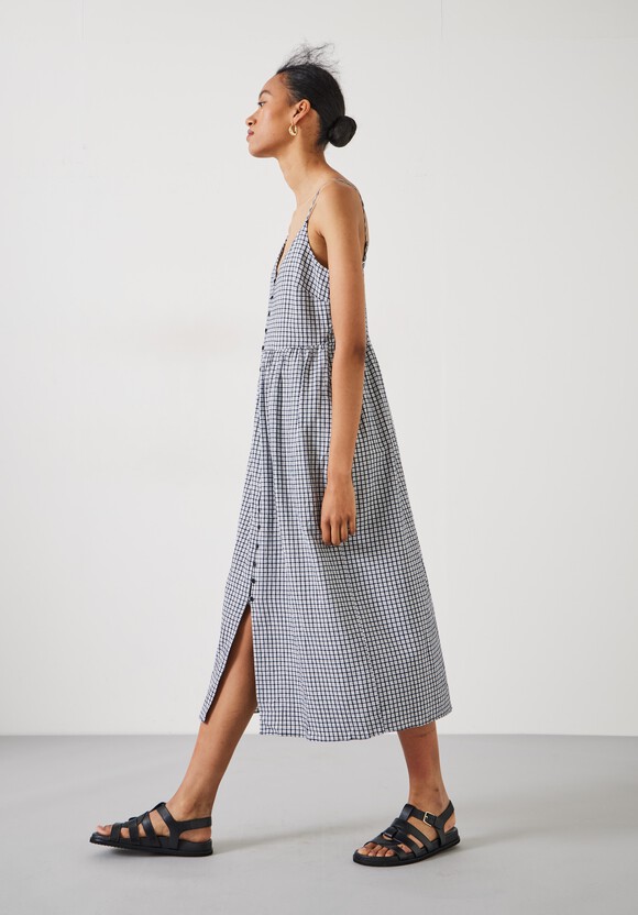 Callie Check Midi Dress