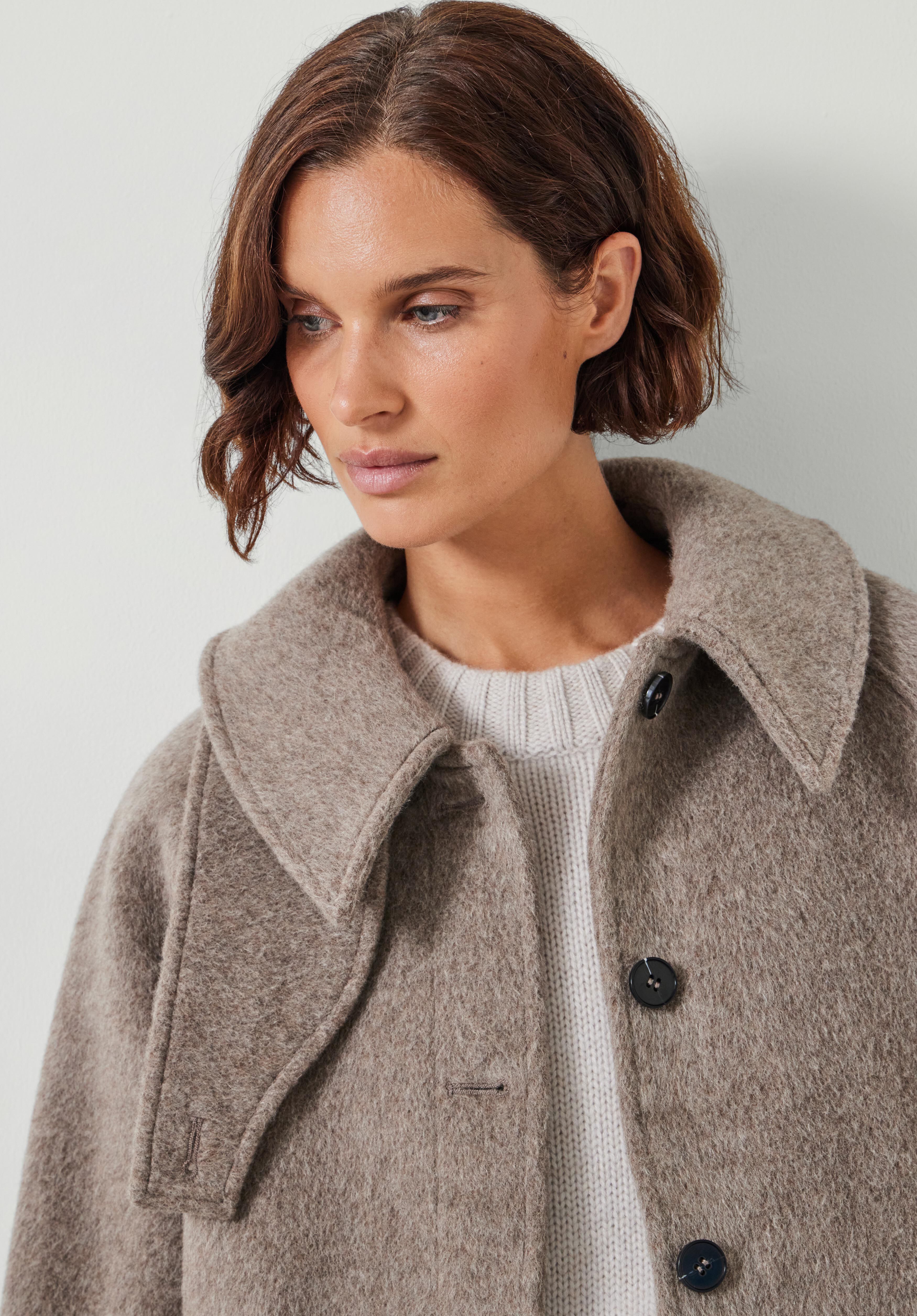 Moore Pure Wool Jacket Oatmeal Grey hush