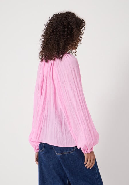Ruffled Long Sleeve Blouse