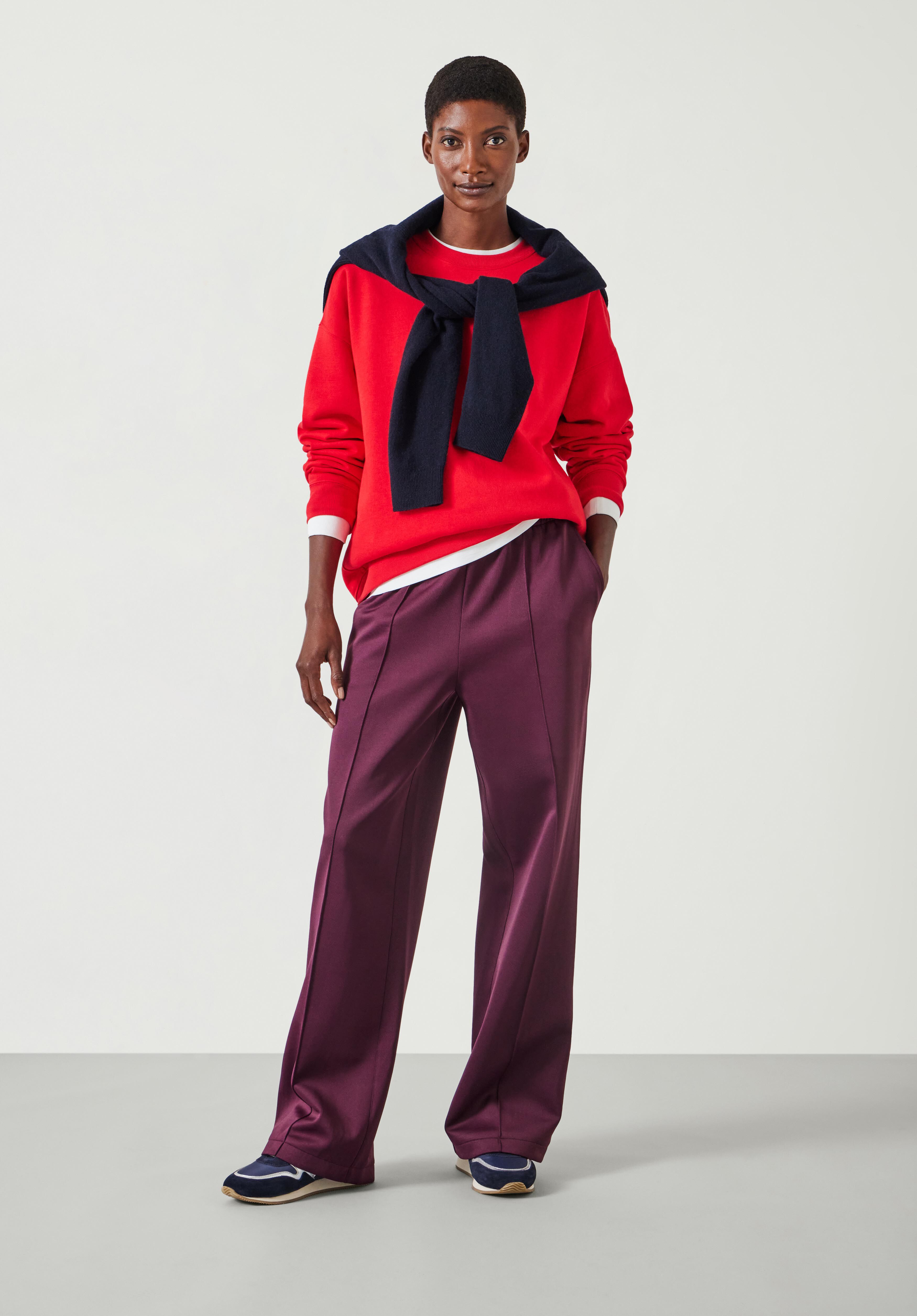 Quinn Oversized Sweatshirt Bright Red hush