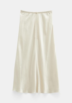 Indra Satin Midi Skirt