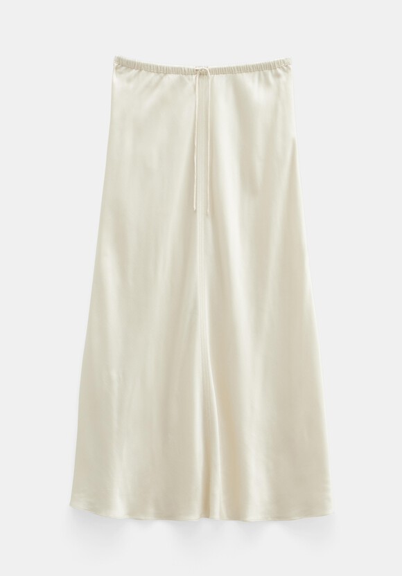 Indra Satin Midi Skirt