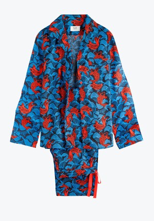 Fish Print Cotton Pyjamas