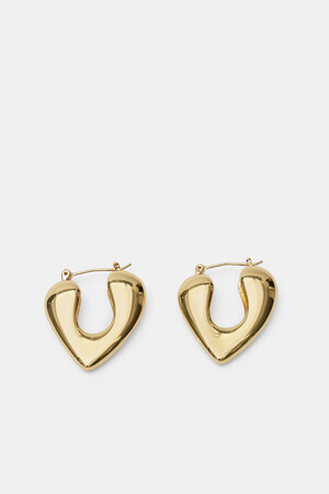 Alaia Heart Hoop Earrings