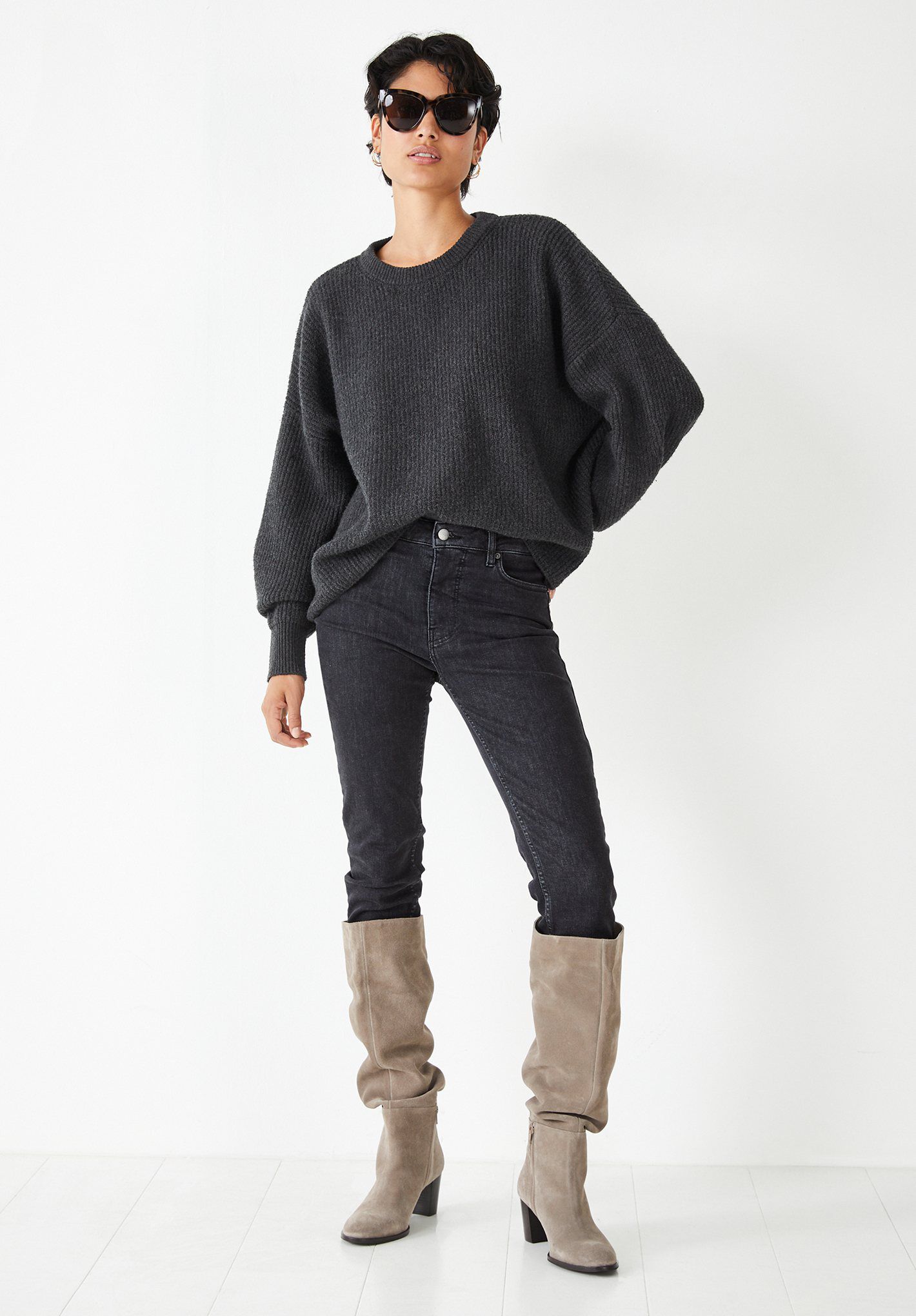 Draper Suede Boots Taupe hush