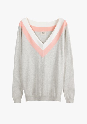 Striped V-Neck Jumper
