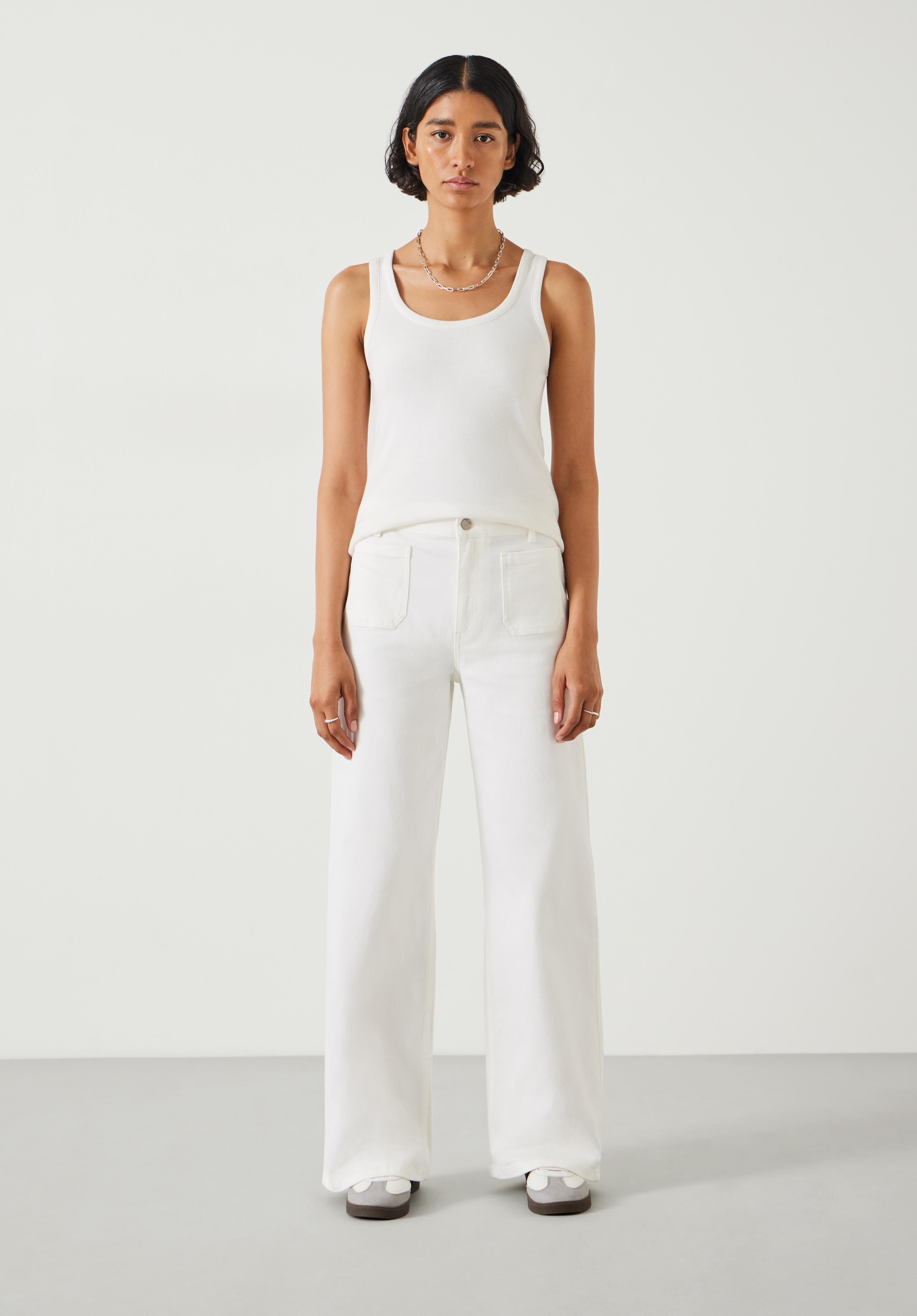 Rowan Flared Jeans | White | hush