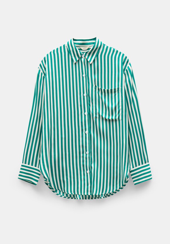 Emely Oversized Stripe Fluid Shirt
