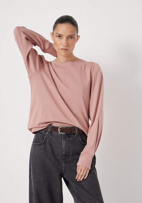 Emily Puff Sleeve Cotton Jersey Top