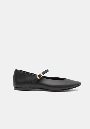 Maeva Mary Jane Leather Flats
