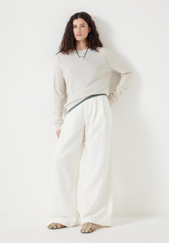 Fine Knit Wool Blend Jumper
