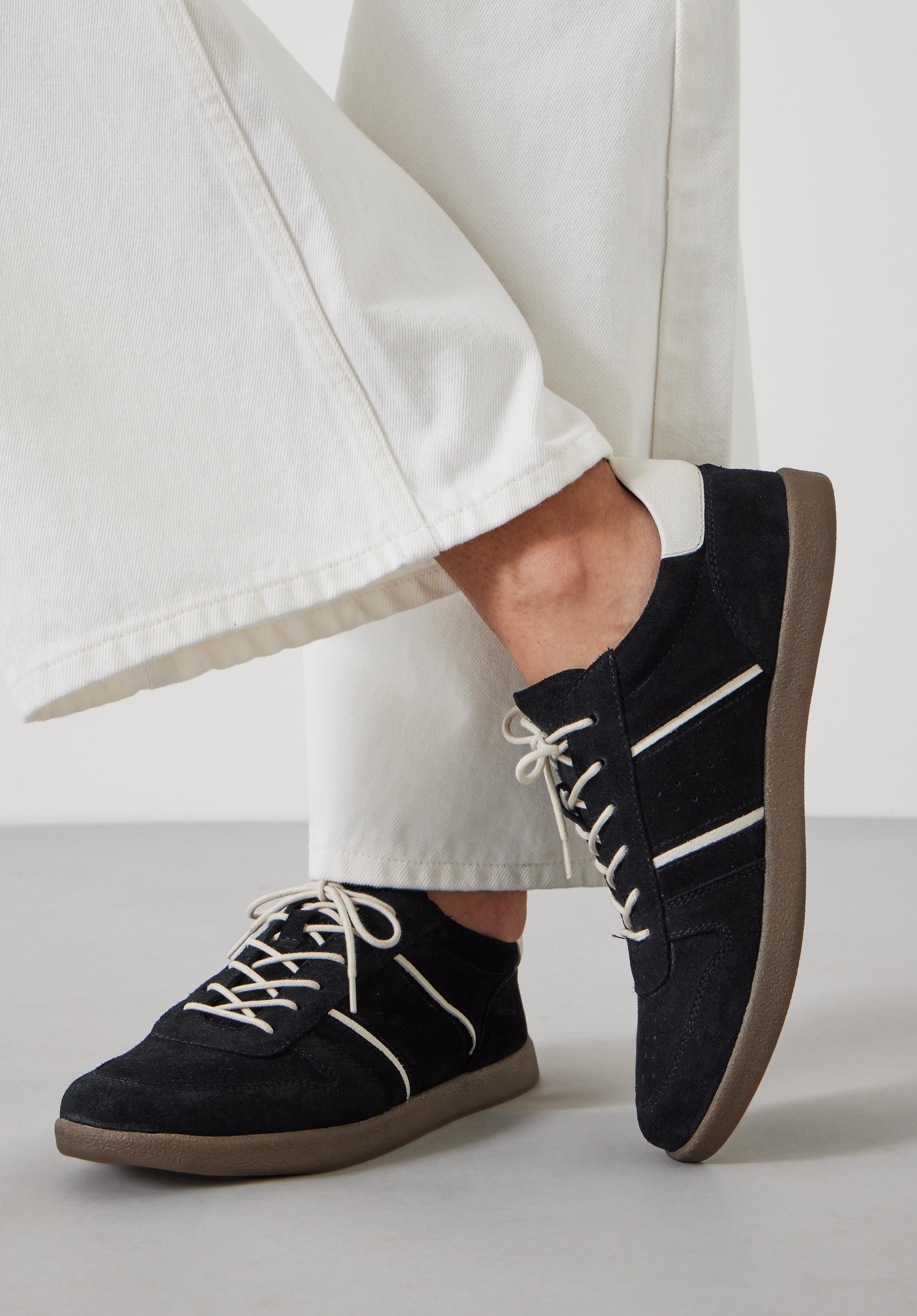 Suede black trainers cheap