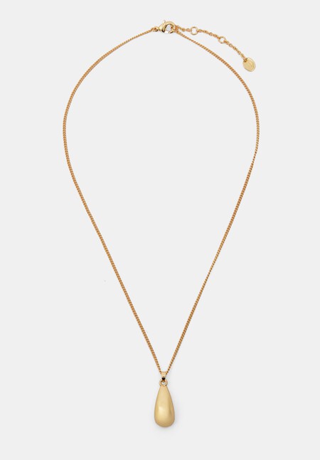 Teardrop Pendant Chain Necklace