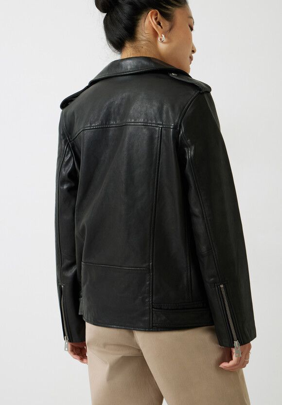 Oversized Leather Jacket