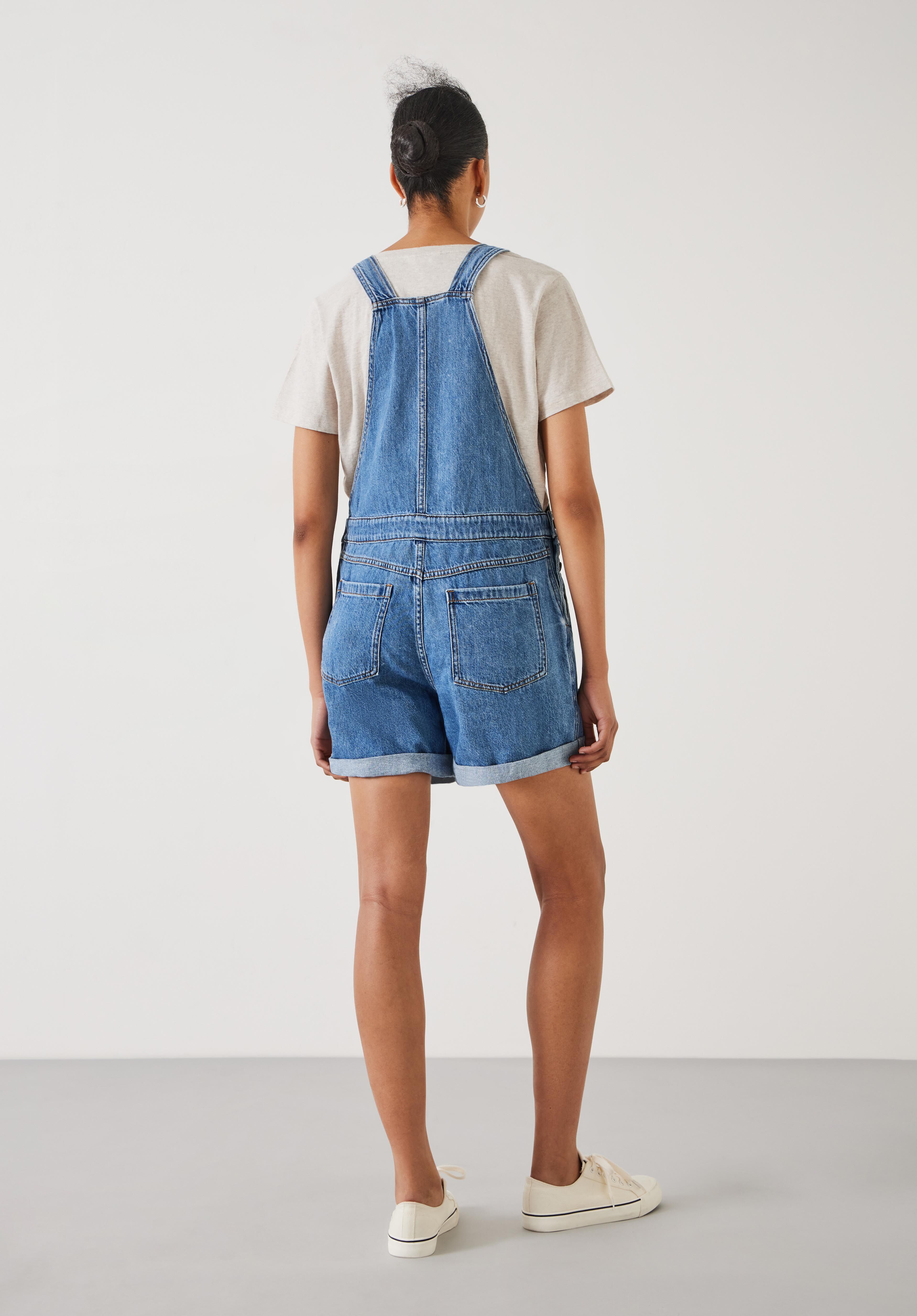 Blue short dungarees 2025