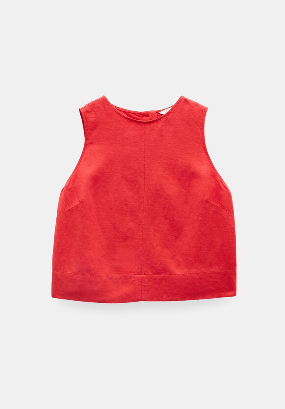 Vera Linen Blend Shell Top