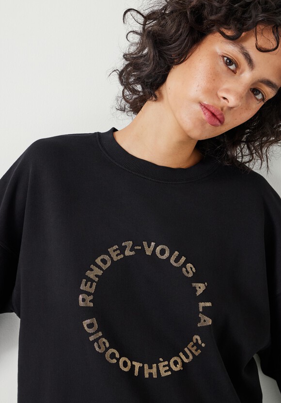 Discotheque Graphic Oversized Sweatshirt