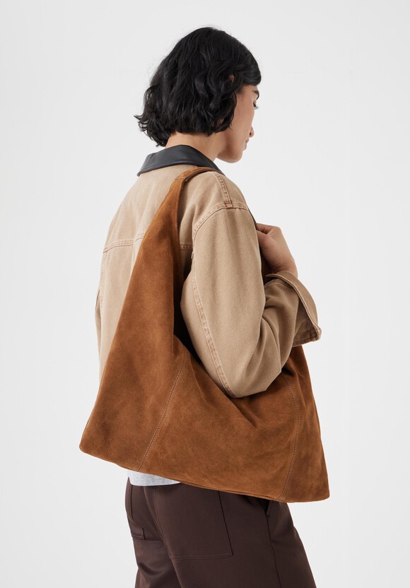 Suede Tote Bag