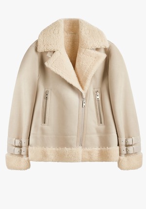 Shearling Biker Jacket