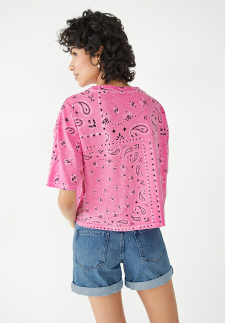 Bandana Cropped T-Shirt